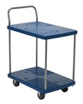 Plastic Service Cart, 2 Shelves, 19 x 25