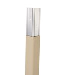 PVC Corner Guard w/Aluminum Insert, Beige, 2" x 2"