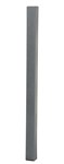 PVC Corner Guard w/Aluminum Insert, Gray, 3" x 3"