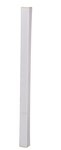 PVC Corner Guard w/Aluminum Insert, White, 3" x 3"