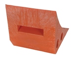 Recycled Plastic Wheel Chock, Orange