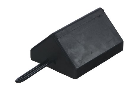 Molded Rubber Wheel Chock with Positioning Handle