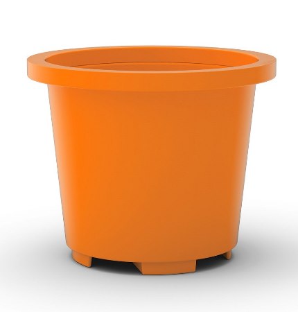Drum Container Base, Orange