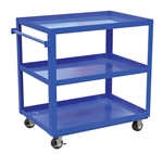 Steel Service Cart, 3 Shelves, 28 x 40