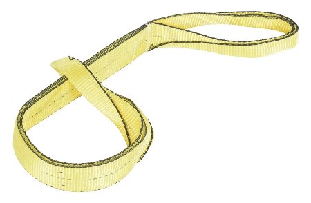Poly Lifting Sling, Yellow, 3" x 4'