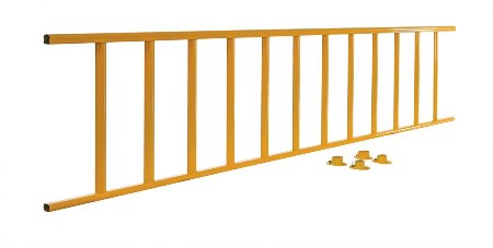 Semi-Permanent Barrier Railing, Yellow