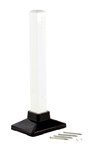 Semi-Permanent Barrier Post, White