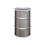 30 Gallon, Stainless Steel, 16/18/18, Open Head Drum