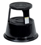 Black Rolling Step Stool