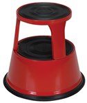 Red Rolling Step Stool