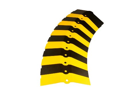 Sidewinder Cable Protector, Yellow/Black, 3ft, Large