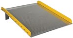 Aluminum Dock Board, Steel Curbs, 15K, 54" x 72"