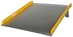 Aluminum Dock Board, Steel Curbs, 20K, 72" x 72"