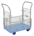 Low Noise Plastic Platform Cart, Side Nets, Foot Brake, 18 x 26
