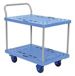 Low Noise Plastic Platform Cart, Foot Brake, 23 x 33