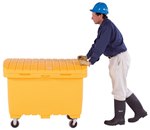 Utility Box, Yellow, with Wheels