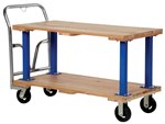 Double Deck Hardwood Platform Truck, 24 x 48