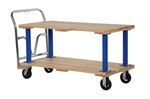 Double Deck Hardwood Platform Truck, 27 x 54