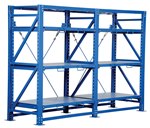 Heavy Duty Roll Out Shelving, 6 Shelves