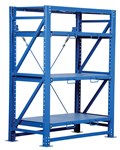 Heavy Duty Roll Out Shelving, 3 Shelves
