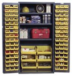 132 Bin Storage Cabinet, 36" x 72"