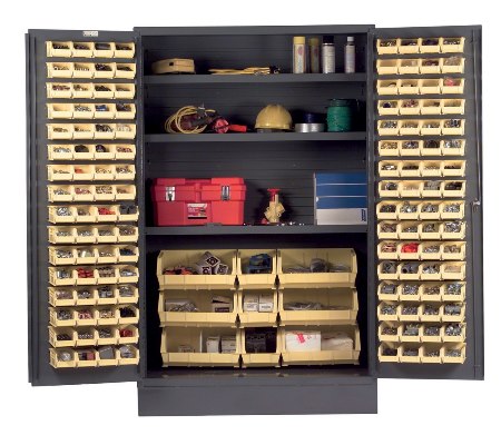 137 Bin Storage Cabinet, 48" x 78"