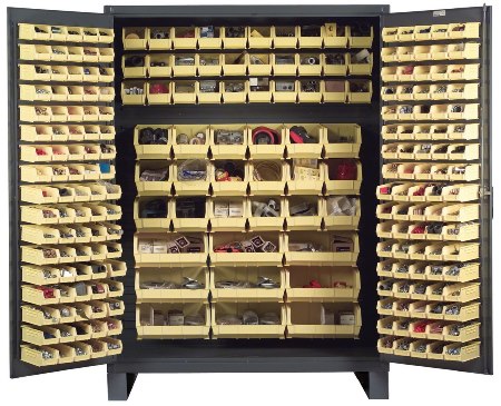 227 Bin Storage Cabinet, 60" x 84"