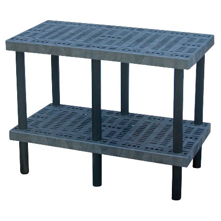 Plastic Grid Top Work Bench, 48 x 24 x 36
