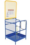 Steel Work Platform, 36" x 36", 84"H Backplate