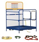 Steel Work Platform, 48" x 48", Full Featured